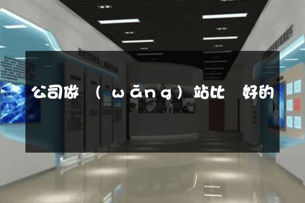 公司做網(wǎng)站比較好的