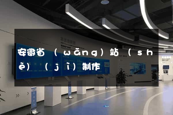 安徽省網(wǎng)站設(shè)計(jì)制作