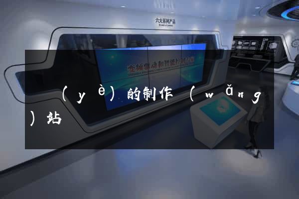 專業(yè)的制作網(wǎng)站