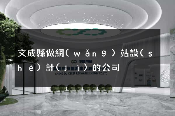 文成縣做網(wǎng)站設(shè)計(jì)的公司