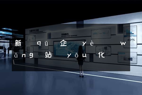 新區(qū)企業(yè)網(wǎng)站優(yōu)化