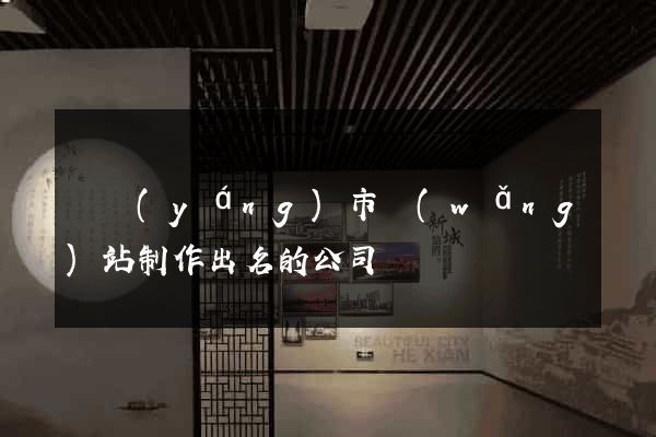 東陽(yáng)市網(wǎng)站制作出名的公司