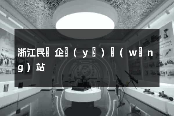 浙江民營企業(yè)網(wǎng)站