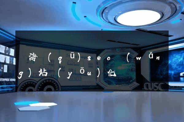 瑤海區(qū)seo網(wǎng)站優(yōu)化