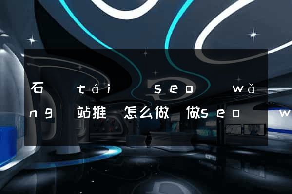 石臺(tái)縣seo網(wǎng)站推廣怎么做(做seo網(wǎng)站營(yíng)銷推廣)