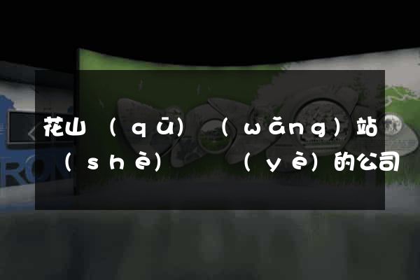 花山區(qū)網(wǎng)站設(shè)計專業(yè)的公司