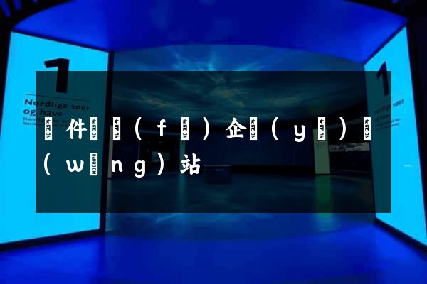 軟件開發(fā)企業(yè)網(wǎng)站
