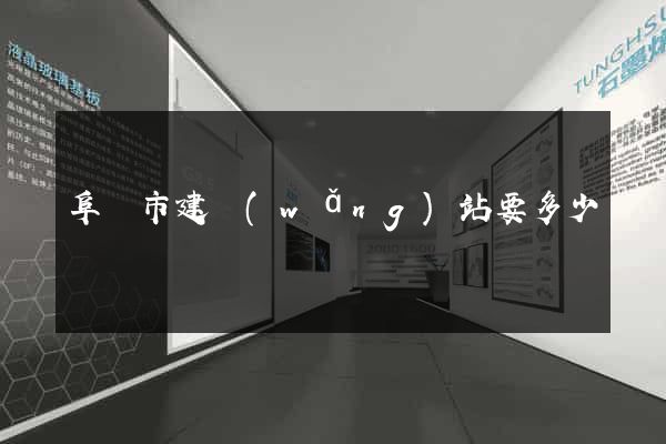 阜陽市建網(wǎng)站要多少錢