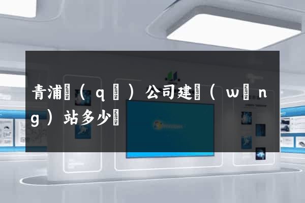 青浦區(qū)公司建網(wǎng)站多少錢