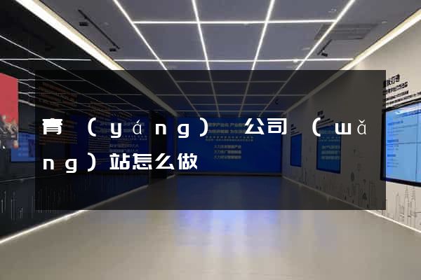 青陽(yáng)縣公司網(wǎng)站怎么做