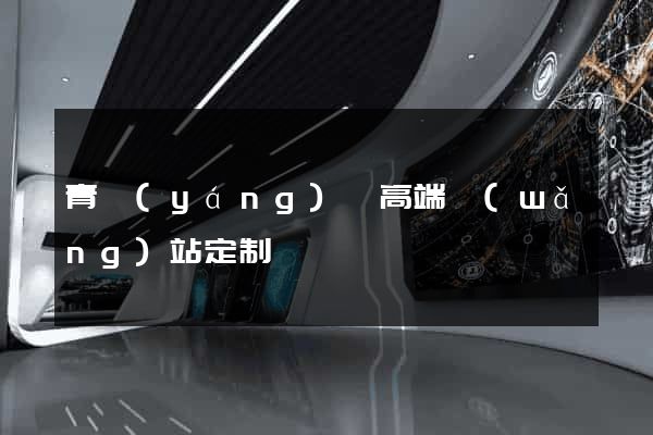 青陽(yáng)縣高端網(wǎng)站定制